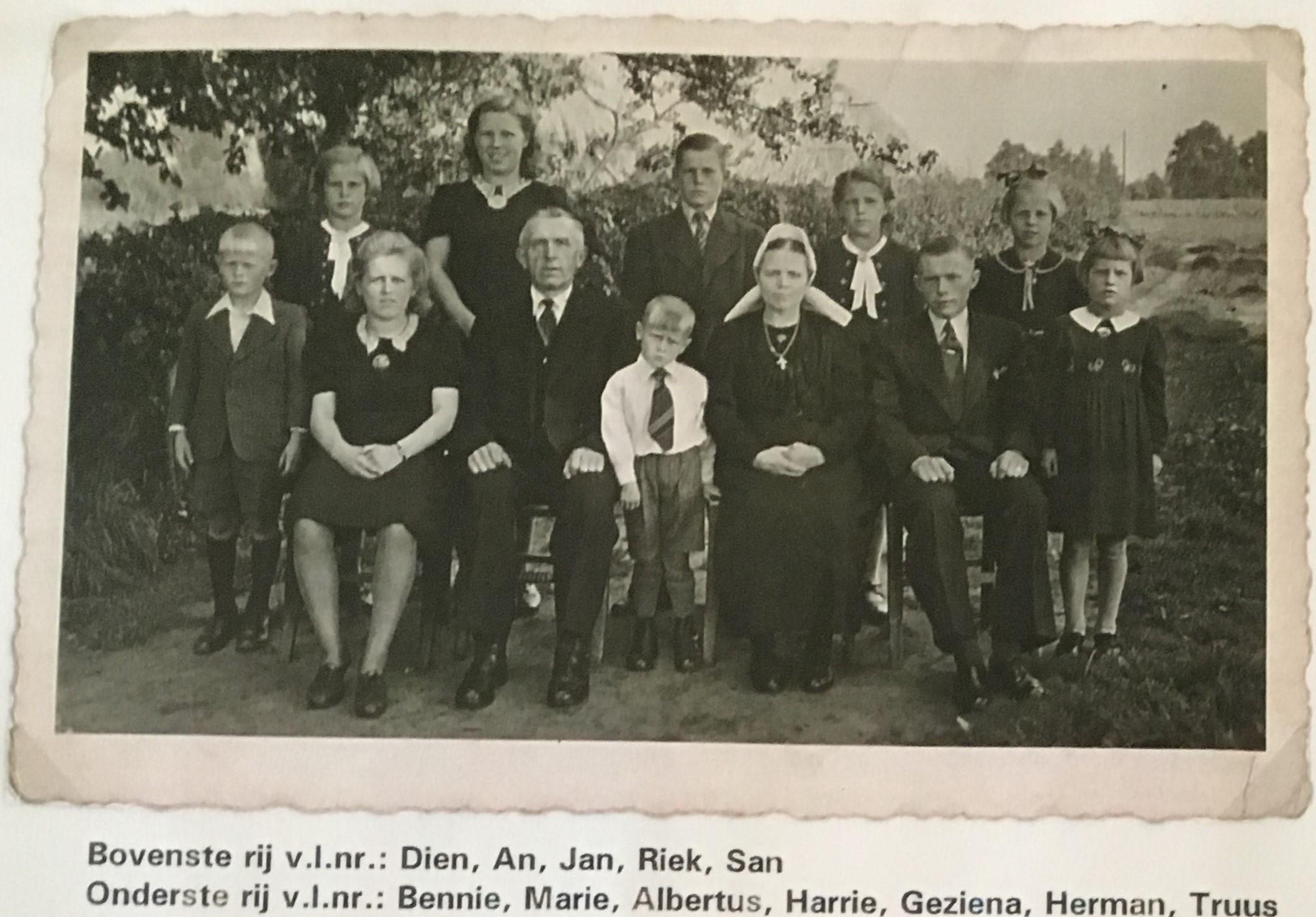 Familie Drop begin jaren 40